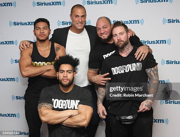 Nigel Barker with The Dogpound visit at SiriusXM Studio on April 26, 2016 in New York City.