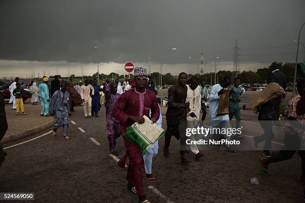 People seen during this year Eid El Kabir prayer at Kofar Mata Mosque Kano State, Nigeria on 24th September 2015