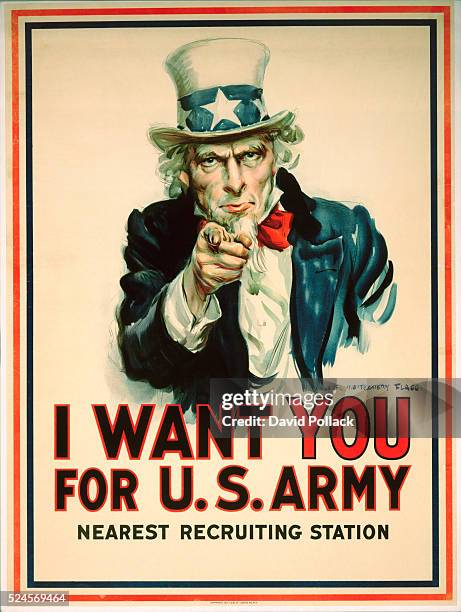 Want You for the U.S. Army Recruitment Poster by James Montgomery Flagg