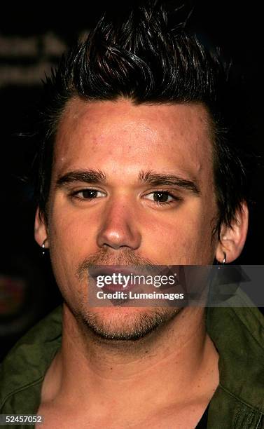 Sean Stewart, son of musician Rod Stewart, arrives at the Rock and Republic Fashion show at Sony Studios on March 19, 2005 in Culver City, California.