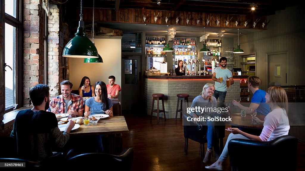 Busy Bar Scene