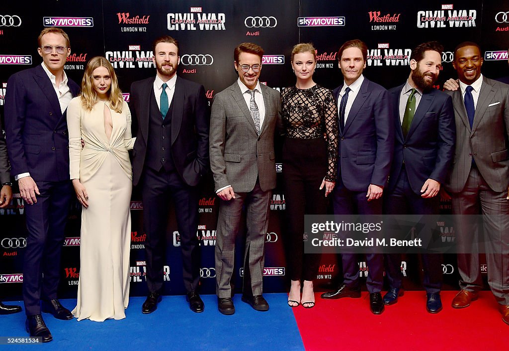 "Captain America: Civil War" - European Premiere - VIP Arrivals