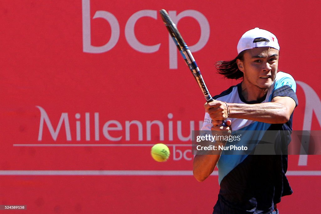 Millennium Estoril Open ATP 250 tennis tournament - Taro Daniel (JAP) vs Steven Diez (CAN)