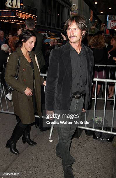 Josh Hamilton & wife Lily Thorne.Attending the Star-Studded Opening Night Performance of GLENGARRY GLEN ROSS at the Royale Theatre in New York...
