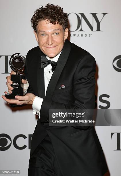 Gabriel Ebert at the press room for the 67th Annual Tony Awards held in New York City on June 9, 2013