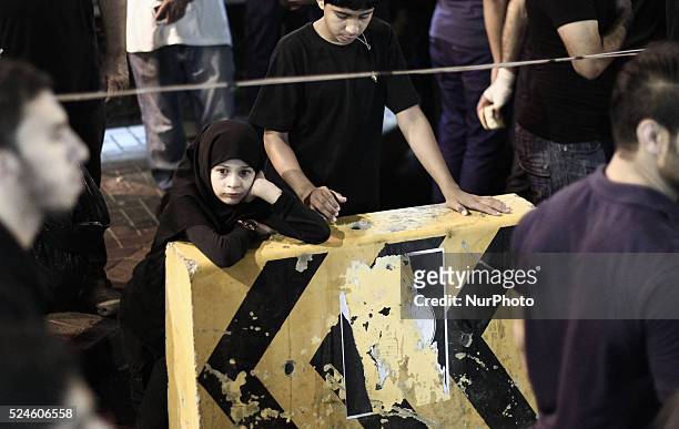 Bahrain , Manama - Shia'a muslims taking a part in the 8th of Muharram which holds the death of AlQassim , AlQassim was the son of the Imam, Hasan...
