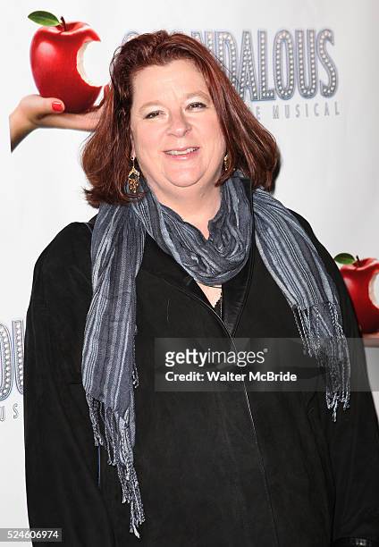 Theresa Rebeck attending the Broadway Opening Night Performance After Party for 'Scandalous The Musical' at the Neil Simon Theatre in New York City on
