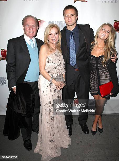 Frank Gifford, Kathie Lee Gifford, Cassidy Gifford and Cody Gifford attending the Broadway Opening Night Performance After Party for 'Scandalous The...