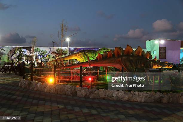 Jurassic park of Gaza opened for Gazans in Friday 12 June the park located west of Al Zahra city at the middle of the Gaza Strip, park inventors said...