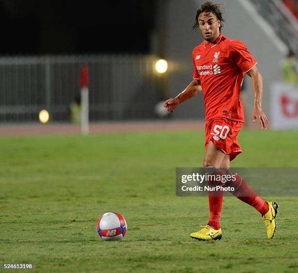 Lazar Markovic of Liverpool in actions during an international friendly match against True Thai Premier League All Stars at Rajamangala stadium in...