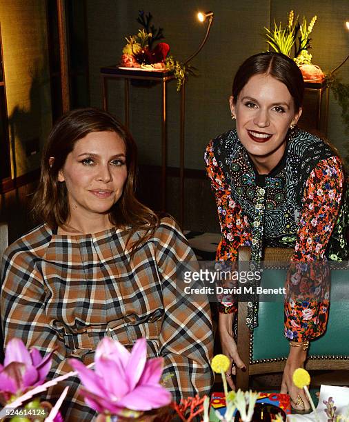 Dasha Zhukova and Eugenie Niarchos attend the launch of the new Venyx Oseanyx collection hosted by Eugenie Niarchos and Lucy Yeomans at Sexy Fish on...
