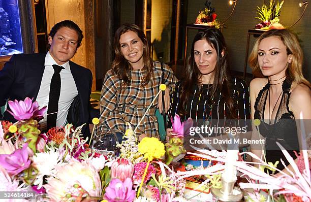 Vito Schnabel, Dasha Zhukova, Tatiana Casiraghi and Camilla Al-Fayed attend the launch of the new Venyx Oseanyx collection hosted by Eugenie Niarchos...