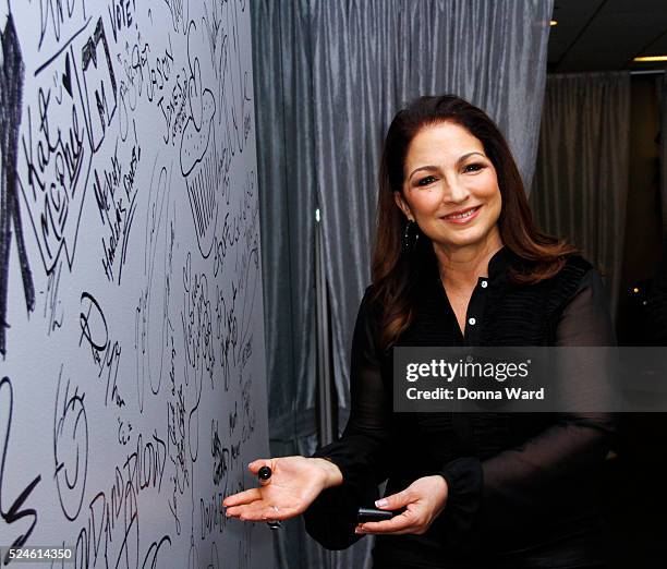 Gloria Estefan appears to discuss "On Your Feet" during the AOL BUILD Series at AOL Studios In New York on April 26, 2016 in New York City.