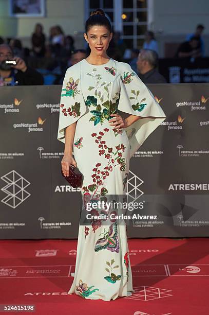 Actress Juana Acosta attends "Julie" premiere at the Cervantes Theater during the 19th Malaga Film Festival on April 26, 2016 in Malaga, Spain.