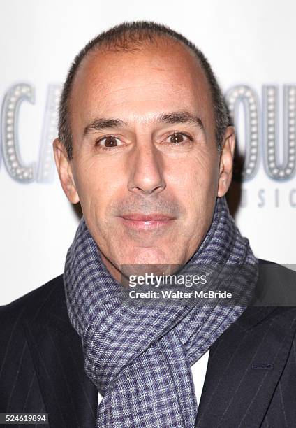 Matt Lauer attending the Broadway Opening Night Performance After Party for 'Scandalous The Musical' at the Neil Simon Theatre in New York City on