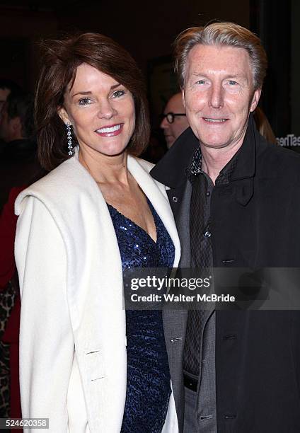 Carolyn McCormick & Byron Jennings attending the Opening Night Performance of the Roundabout Theatre Company's Broadway Production of 'Picnic' at The...