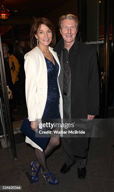 Carolyn McCormick & Byron Jennings attending the Opening Night Performance of the Roundabout Theatre Company's Broadway Production of 'Picnic' at The...