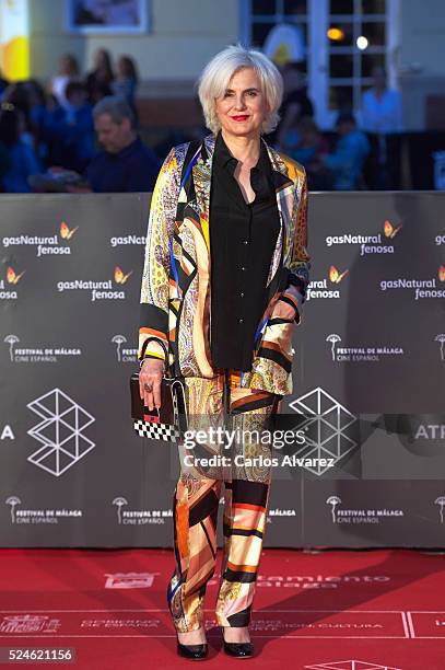 Actress Maria Gracia attends "Julie" premiere at the Cervantes Theater during the 19th Malaga Film Festival on April 26, 2016 in Malaga, Spain.