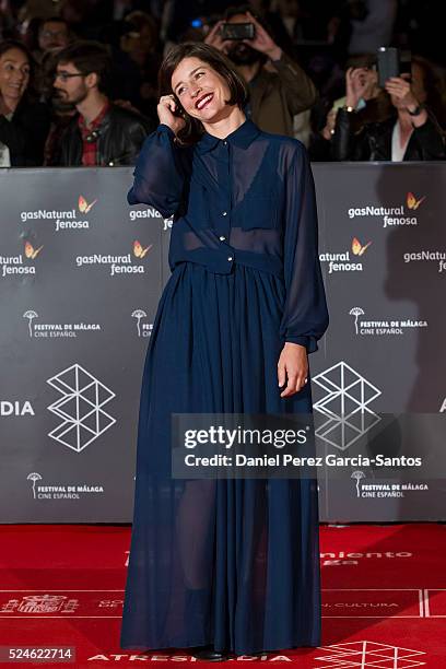 Marine Discazeaux attends 'Julie' premiere during the 19th Malaga Film Festival on April 26, 2016 in Malaga, Spain.