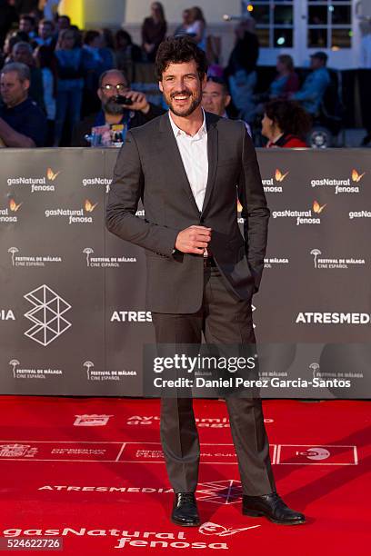 Daniel Grao attends 'Julie' premiere during the 19th Malaga Film Festival on April 26, 2016 in Malaga, Spain.