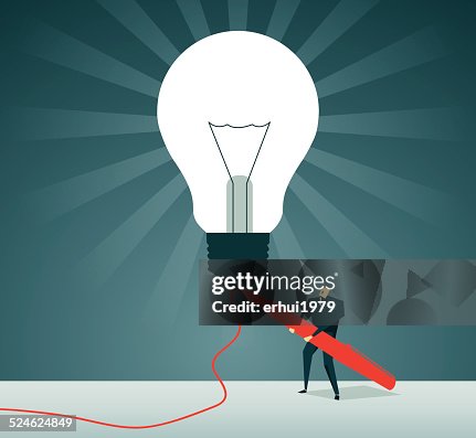 Solution, Light Bulb,Connection,Electrify, Pen, Handwriting,Power Line, Cable Solution, Light Bulb,Connection,Electrify, Pen, Handwriting,Power Line, Cable