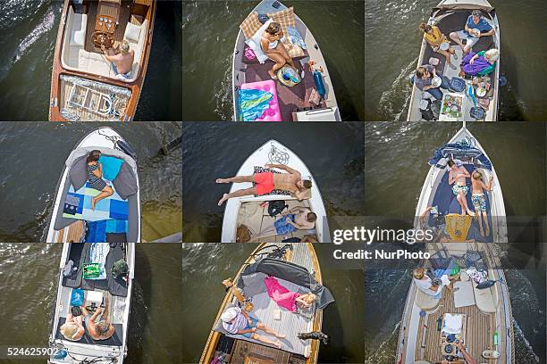 The Netherlands, on August 6, 2015. Summer is Back. Temperatures are increasing again after a short, cold spell. Temperatures will be reaching 27...