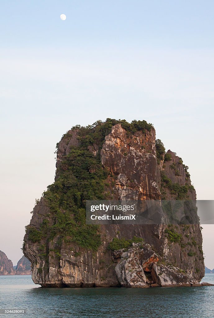 Small island in Ha Long Bay