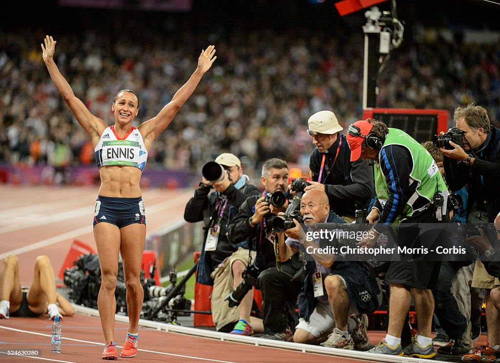 London 2012 - Athletics - Heptathlon - Jessica Ennis