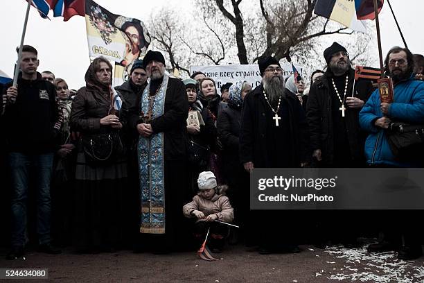 Russian Unity Day in St Petersburg National holiday which this year marks the 400th anniversary of the 1612 expulsion of Polish occupiers from the...