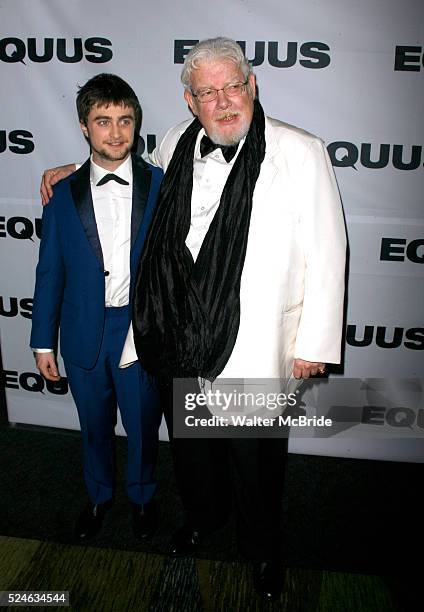 Daniel Radcliffe & Richard Griffiths.attending the EQUUS Opening Night Performance After Party at Pier 60 at the Chelsea Piers in New York...