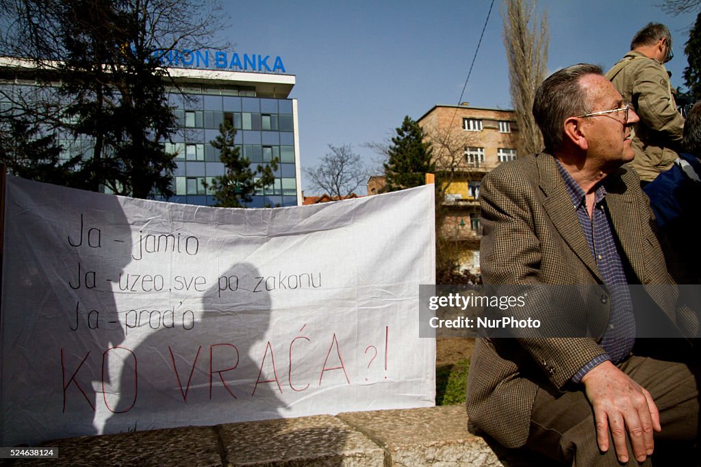 Protest in Sarajevo