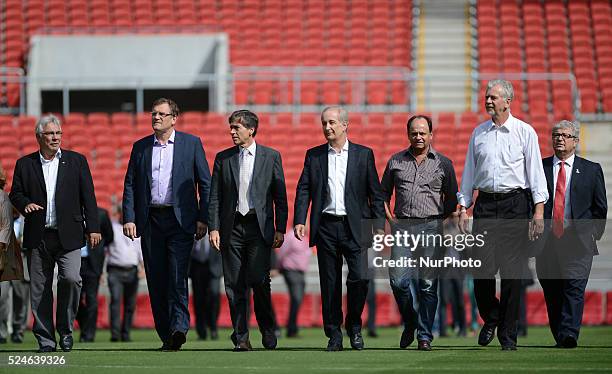 Jerome Valcke, Secretary General of FIFA, visit the Beira Rio stadium to inspect it for the Fifa world cup Brasil 2014