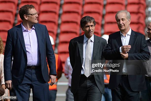 Jerome Valcke, Secretary General of FIFA, visit the Beira Rio stadium to inspect it for the Fifa world cup Brasil 2014