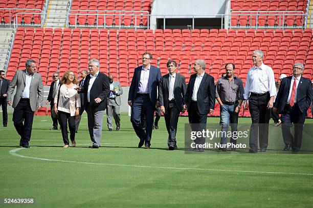 Jerome Valcke, Secretary General of FIFA, visit the Beira Rio stadium to inspect it for the Fifa world cup Brasil 2014