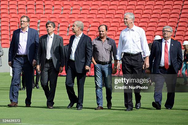 Jerome Valcke, Secretary General of FIFA, visit the Beira Rio stadium to inspect it for the Fifa world cup Brasil 2014