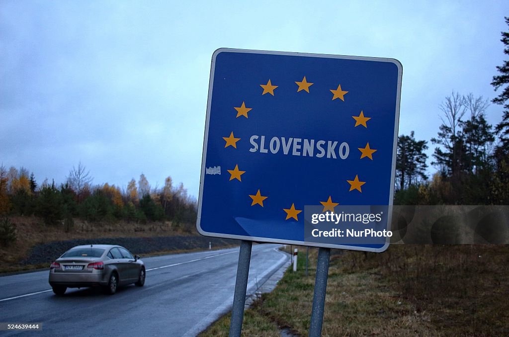 Polish, Slovakian border in Muszynka.