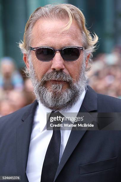 Kevin Costner arrives at the 'Black and White' premiere during the 2014 Toronto International Film Festival at Roy Thomson Hall on September 6, 2014...