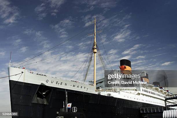 The Queen Mary, a historic ocean liner that was docked and turned into a tourist attraction 37 years ago, is seen where it still serves as a hotel...