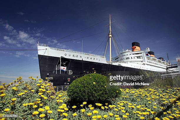 The Queen Mary, a historic ocean liner that was docked and turned into a tourist attraction 37 years ago, is seen where it still serves as a hotel...