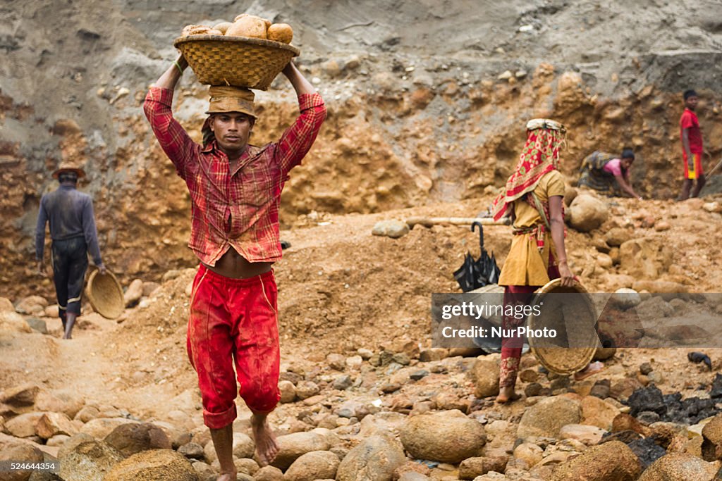 Stone Collectors' Life in Jaflong, Sylhet, Bangladesh