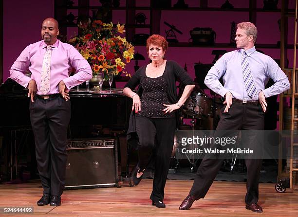 Donna McKechnie, Bernard Dotson, Brian O'Brien performing at the "Nothing Like A Dame: A Party For Comden And Green" at the Laura Pels Theatre in New...