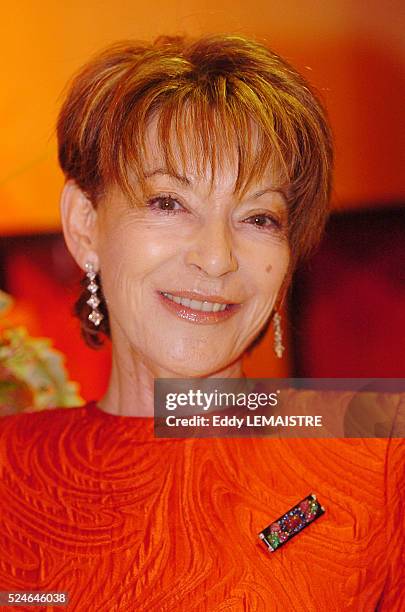 Ann-Elizabeth de Massy Left at the prestigious charity event "The Rose Ball" hosted by the Royal Family of Monaco in the Salle des ��toiles of the...