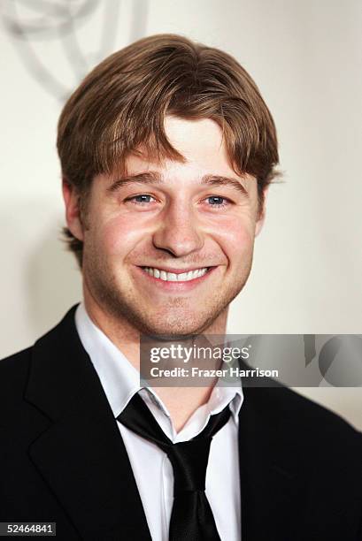 Actor Benjamin McKenzie arrives at The Academy of Arts and Sciences presents the "The O.C." Revealed at Warner Bros Studios Steven Ross Theatre on...