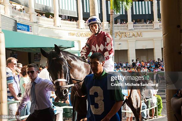 Edgar Prado riding Rydilluc. Javier Castellano Wins Riding Reload in The 51st. Running of The Canadian Turf.