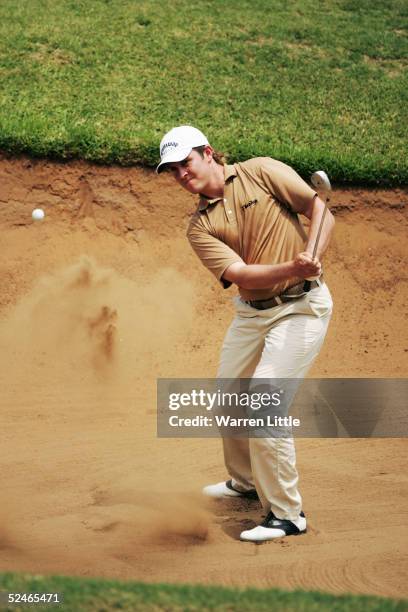 Stuart Manley of Wales during the third round of the South African Airways Open at Durban Country Club on January 22, 2005 in Durban, South Africa.