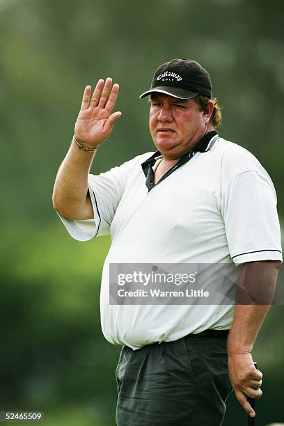 Des Terblanche of South Africa during the second round of the South African Airways Open at Durban Country Club on January 21, 2005 in Durban, South...