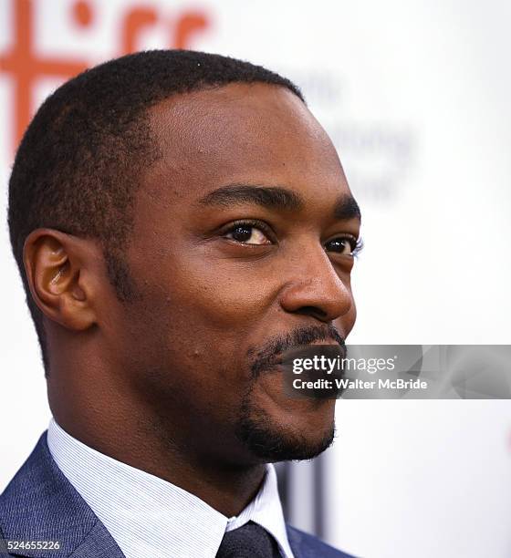 Anthony Mackie arrives at the 'Black and White' premiere during the 2014 Toronto International Film Festival at Roy Thomson Hall on September 6, 2014...