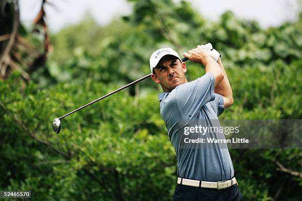 Simon Hurd of England during the third round of the South African Airways Open at Durban Country Club on January 22, 2005 in Durban, South Africa.