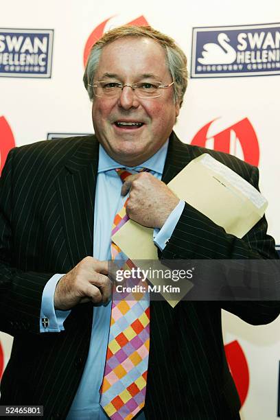 Richard Whiteley arrives at the "Oldie Of The Year Awards" honouring veteran notables together with Britain's oldest celebrity superstars, at...