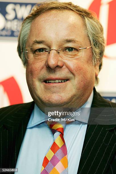 Richard Whiteley arrives at the "Oldie Of The Year Awards" honouring veteran notables together with Britain's oldest celebrity superstars, at...